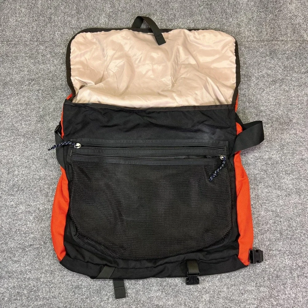 Vintage Patagonia Critical Mass Messenger Bag Orange Reflective Strap Travel